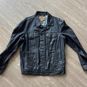 American Eagle Outfitters Black Denim Jacket